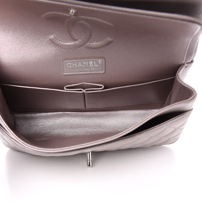 Chanel Metallic Lambskin Quilted Medium Double Flap Pink 6 of 12