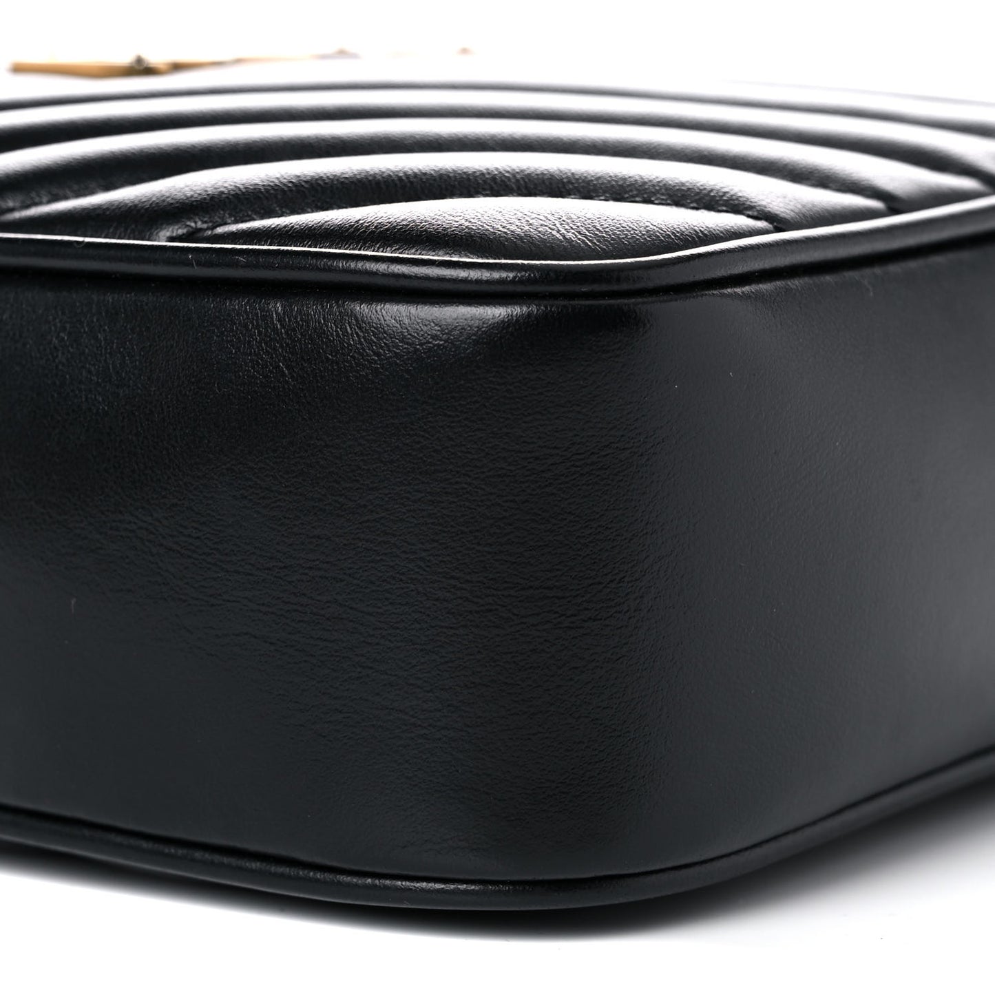 Calfskin Matelasse Monogram Lou Camera Bag Black