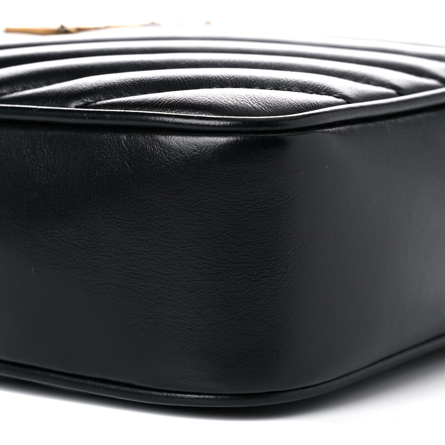 Saint Laurent Calfskin Matelasse Monogram Lou Camera Bag Black 9 of 11