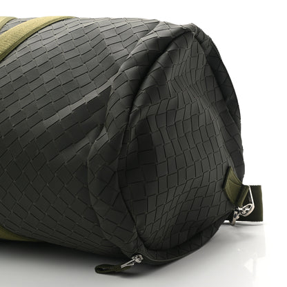 Bottega Veneta Intrecciato Rubber Canvas Duffle Bag Camping 7 of 9