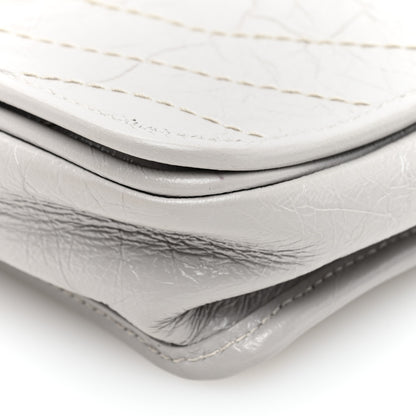 Saint Laurent Crinkled Calfskin Matelasse Monogram Niki Chain Wallet Light Grey 9 of 9