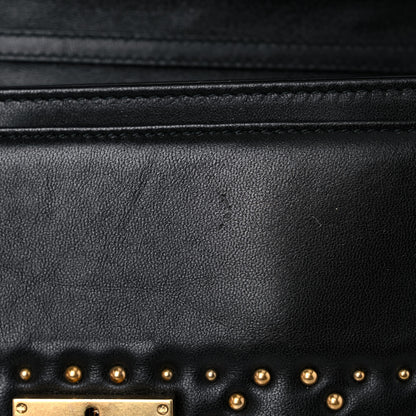 Christian Dior Lambskin Cannage Studded Dioraddict Wallet on Chain Black 13 of 13