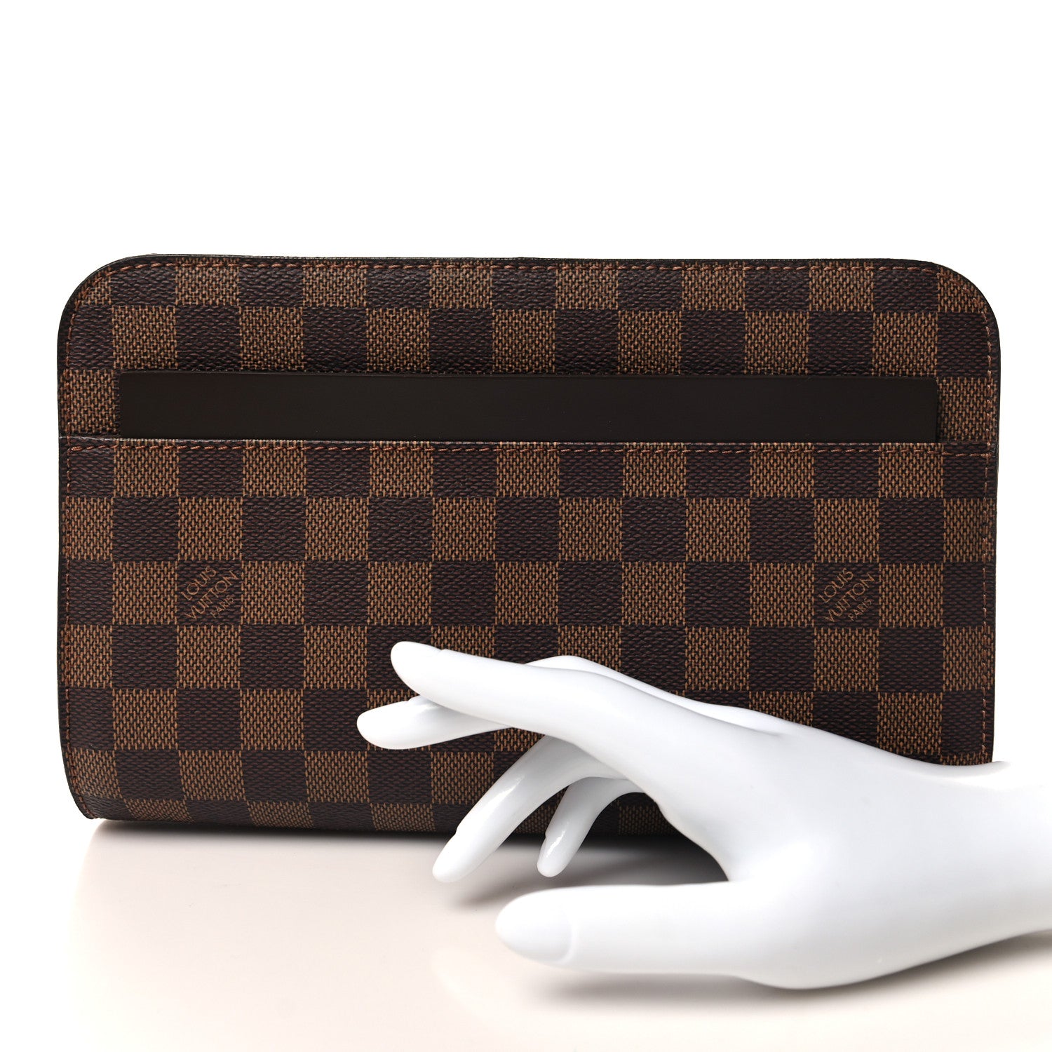 Louis Vuitton Damier Ebene Pochette Saint Louis Clutch 2 of 6