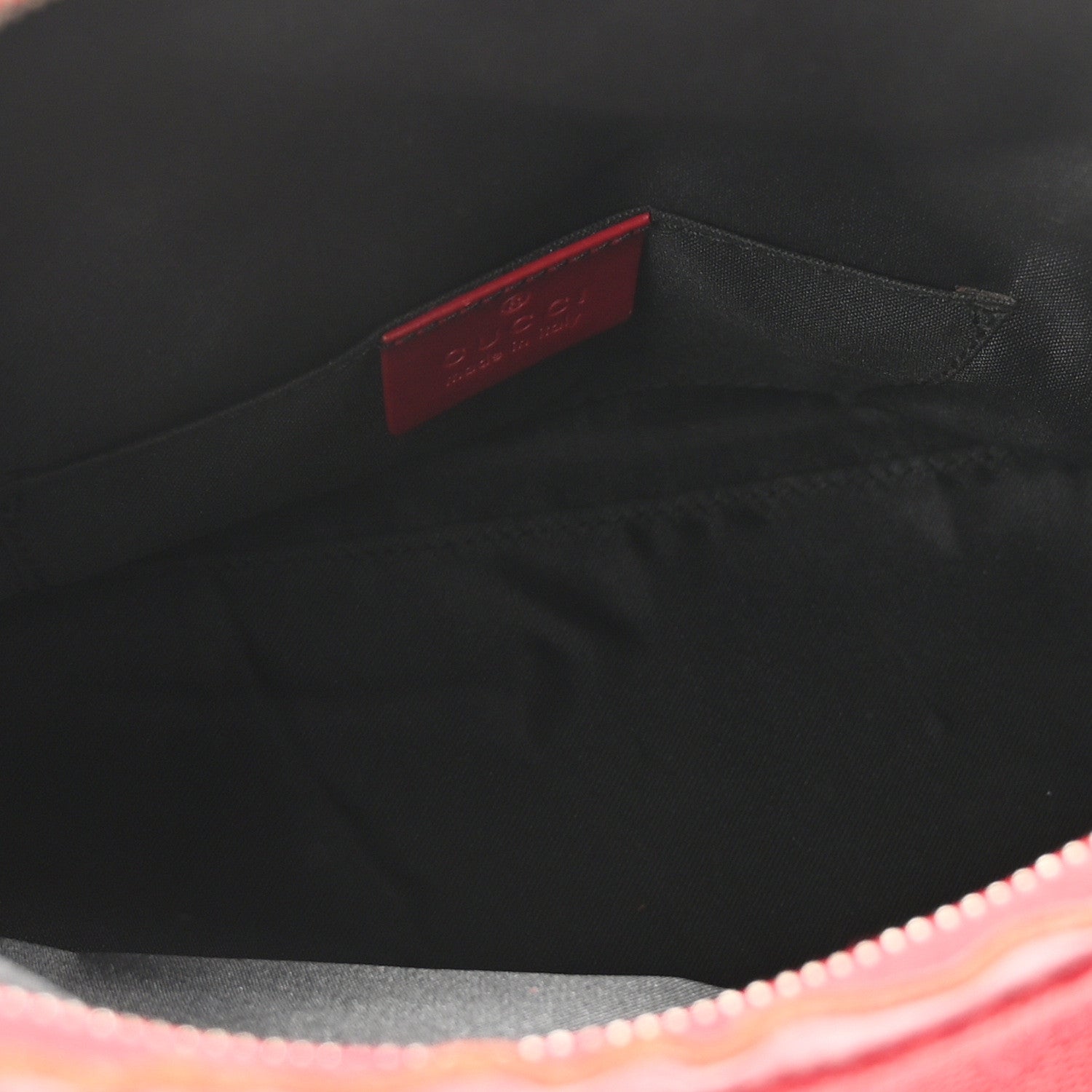Gucci Canvas Monogram Shoulder Bag Red 5 of 10