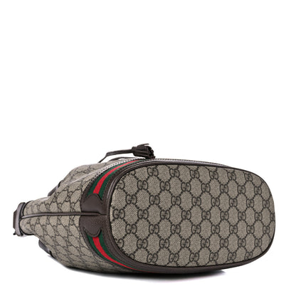 Gucci GG Supreme Monogram Web Ophidia Bucket Bag Brown 4 of 10
