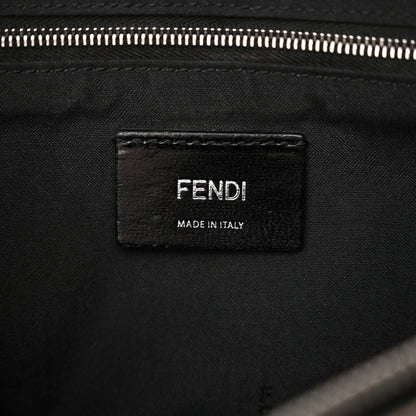 Fendi Vitello Century Bi-Color FF 1974 Embossed Belt Bag Maya Black 6 of 14