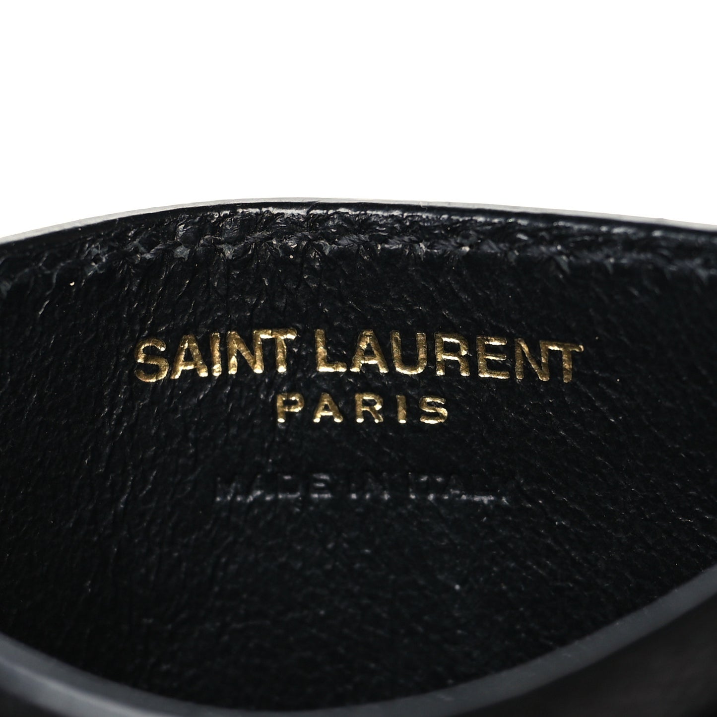 Grain De Poudre Matelasse Chevron Monogram Credit Card Case Black