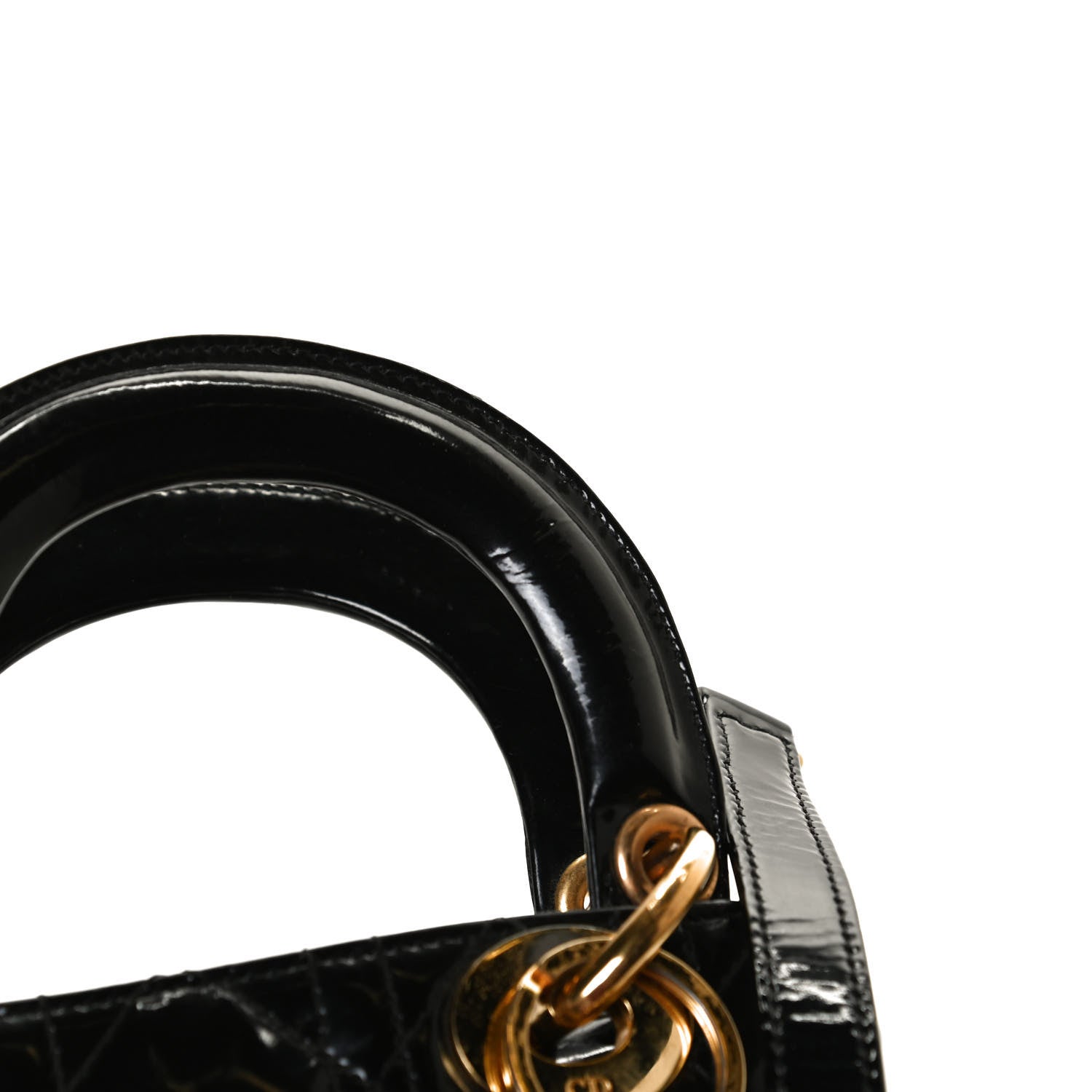 Christian Dior Patent Cannage Mini Lady Dior Black 15 of 17