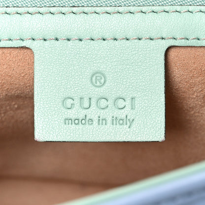 Gucci Calfskin Matelasse Diagonal Small GG Marmont Shoulder Bag Multicolor Pastel 6 of 10