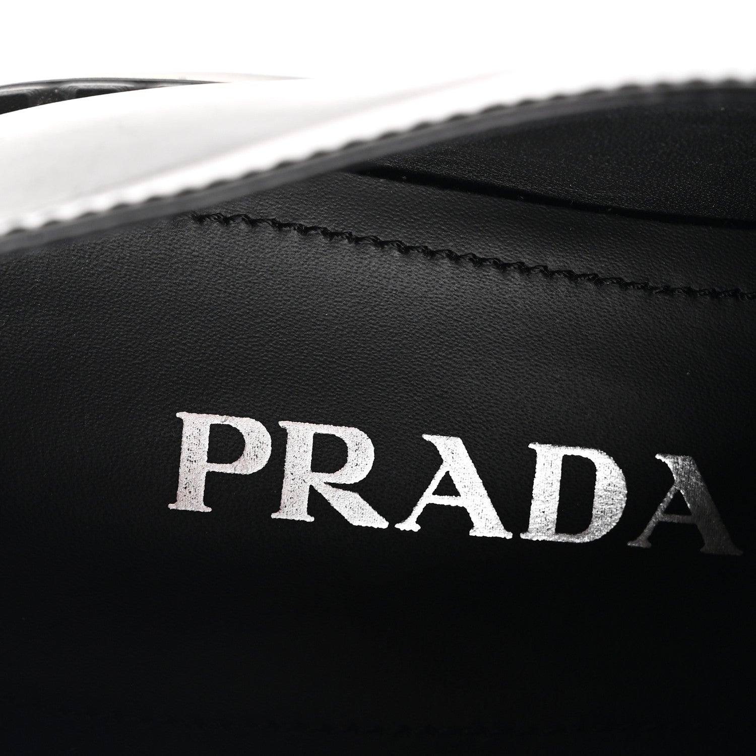 Prada Spazzolato Metal Triangle Logo 50mm Loafers 36.5 Black 8 of 9