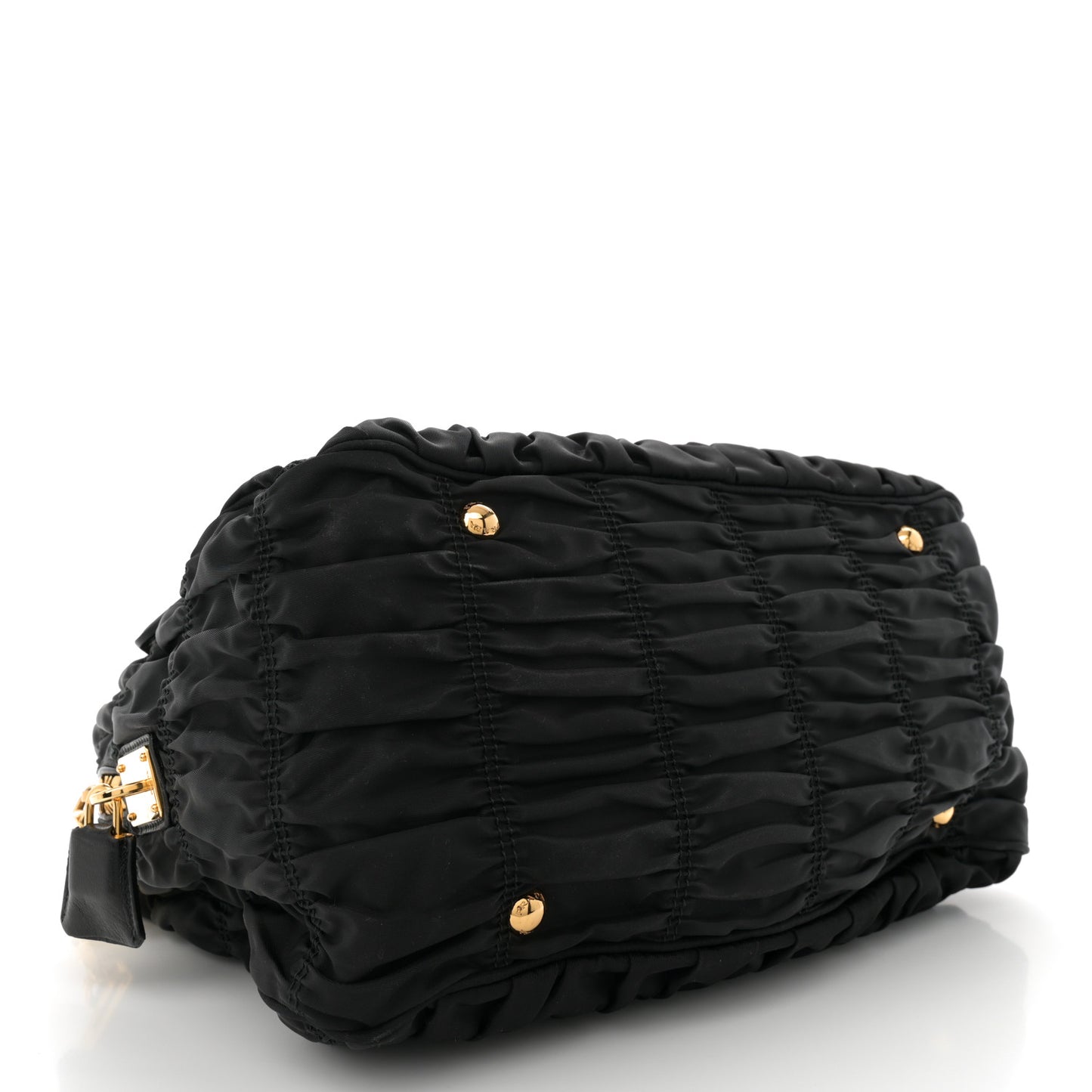 Tessuto Nylon Gaufre Tote Black