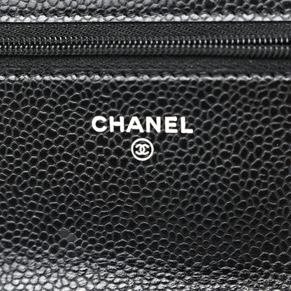 Chanel Caviar Quilted Wallet on Chain WOC Black 6 of 12