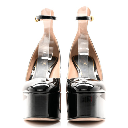 Valentino Garavani Patent Tan-Go 55/120mm Platform Pumps 35.5 Black 2 of 12