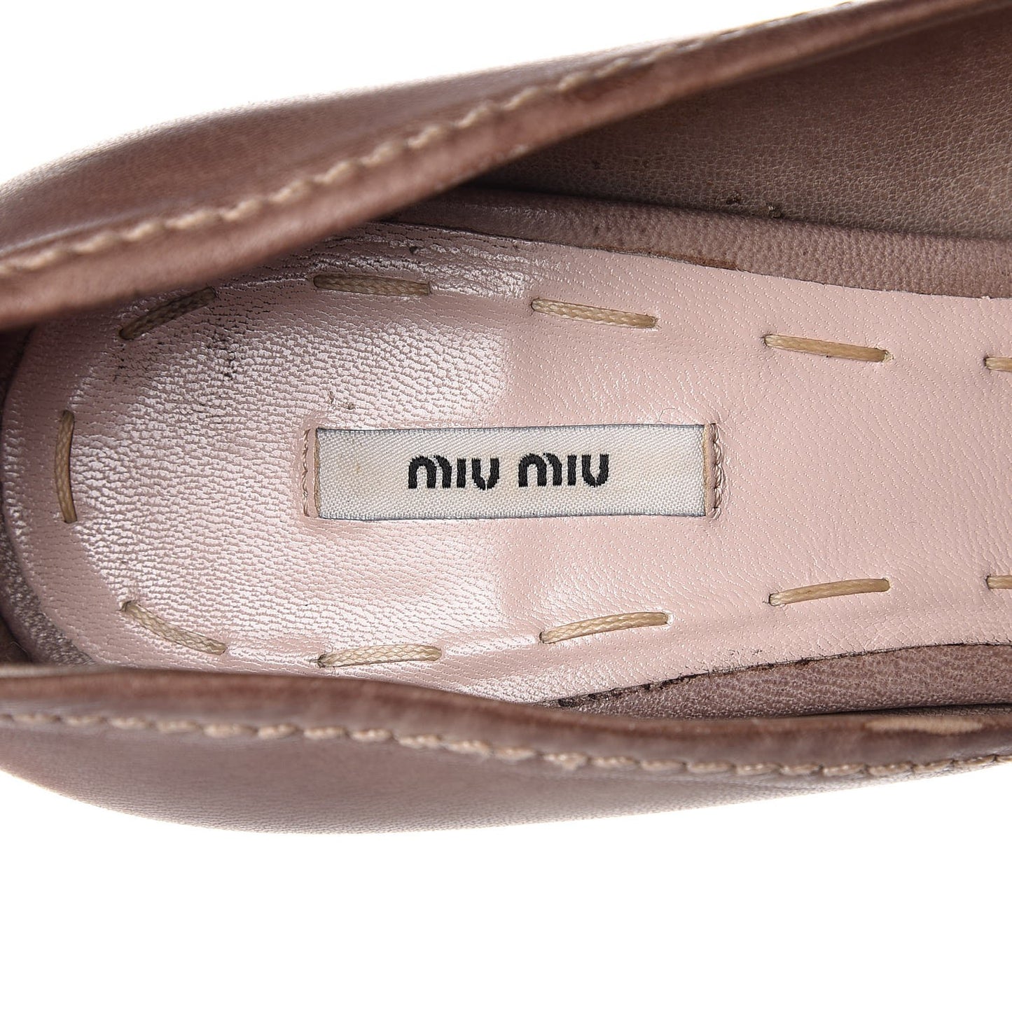 Washed Nappa Bow Peep Toe Pumps 36 Dark Rose