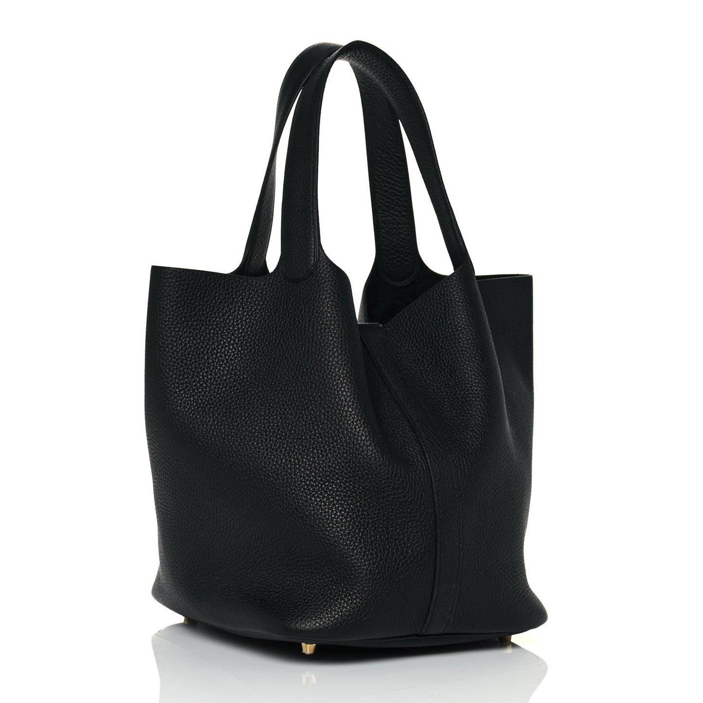 Taurillon Clemence Picotin Lock 26 GM Black