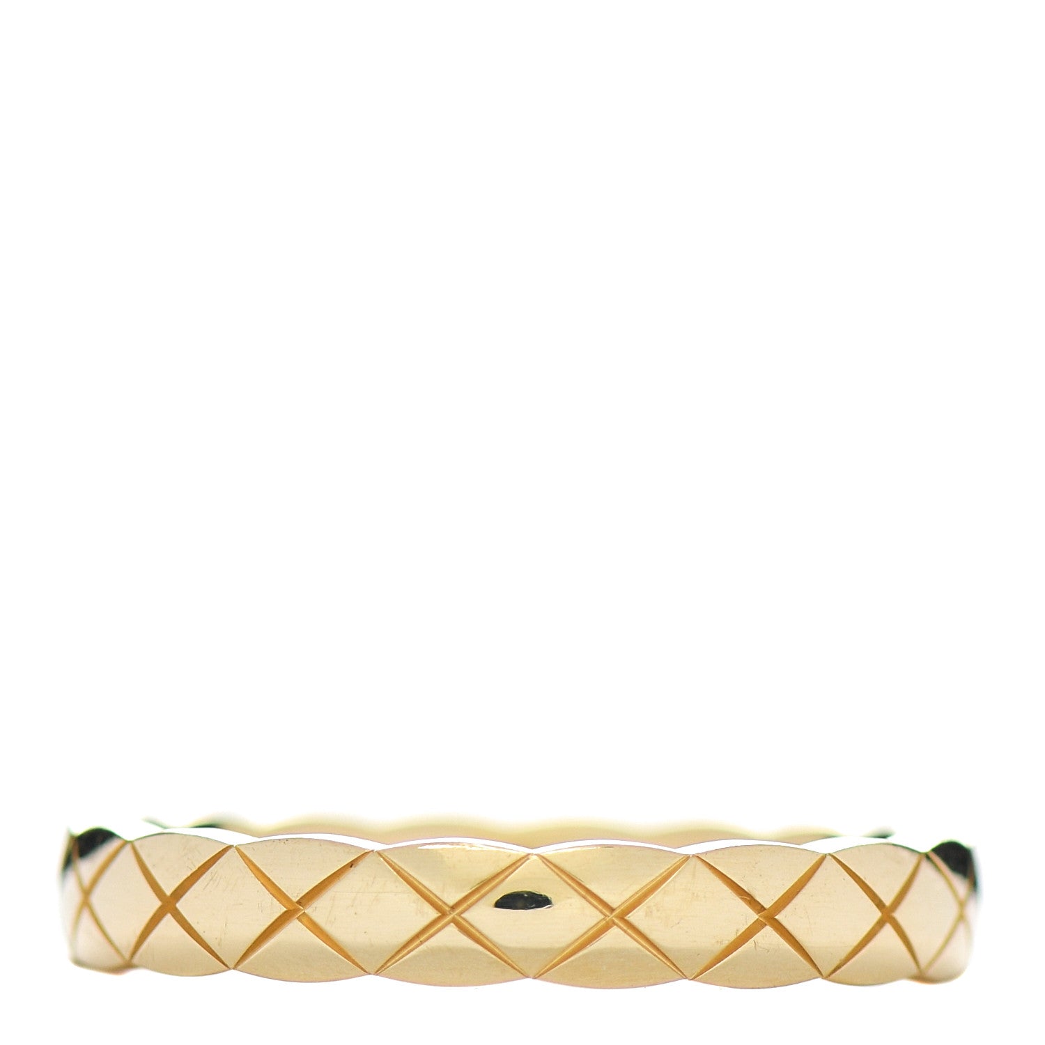 Chanel 18K Yellow Gold Mini Coco Crush Ring 53 6.25 3 of 5