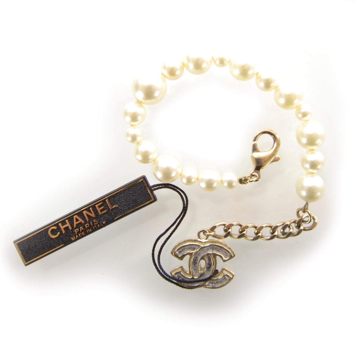 Pearl CC Bracelet Gold