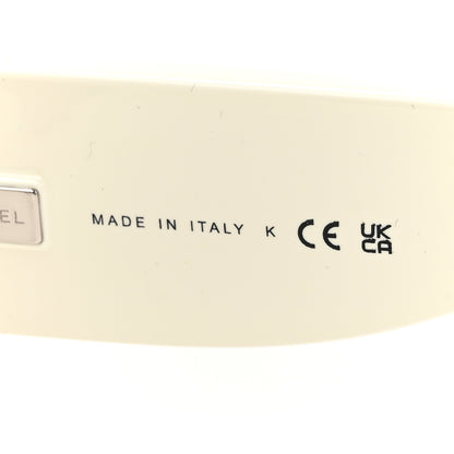 Chanel Acetate Cat Eye Sunglasses 6056 Black White 6 of 8