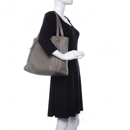 Prada Vitello Daino Tote Argilla 2 of 11