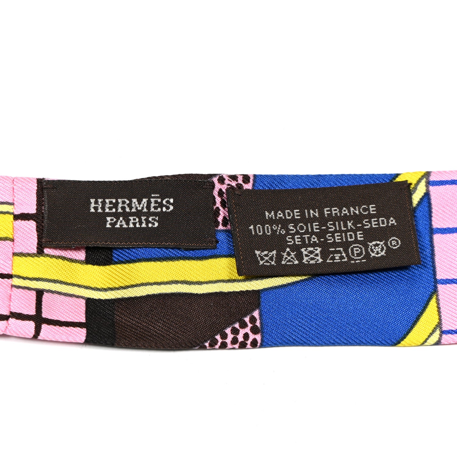 Hermes Silk A Garden of Shapes Twillon and Bowtie 3 of 3