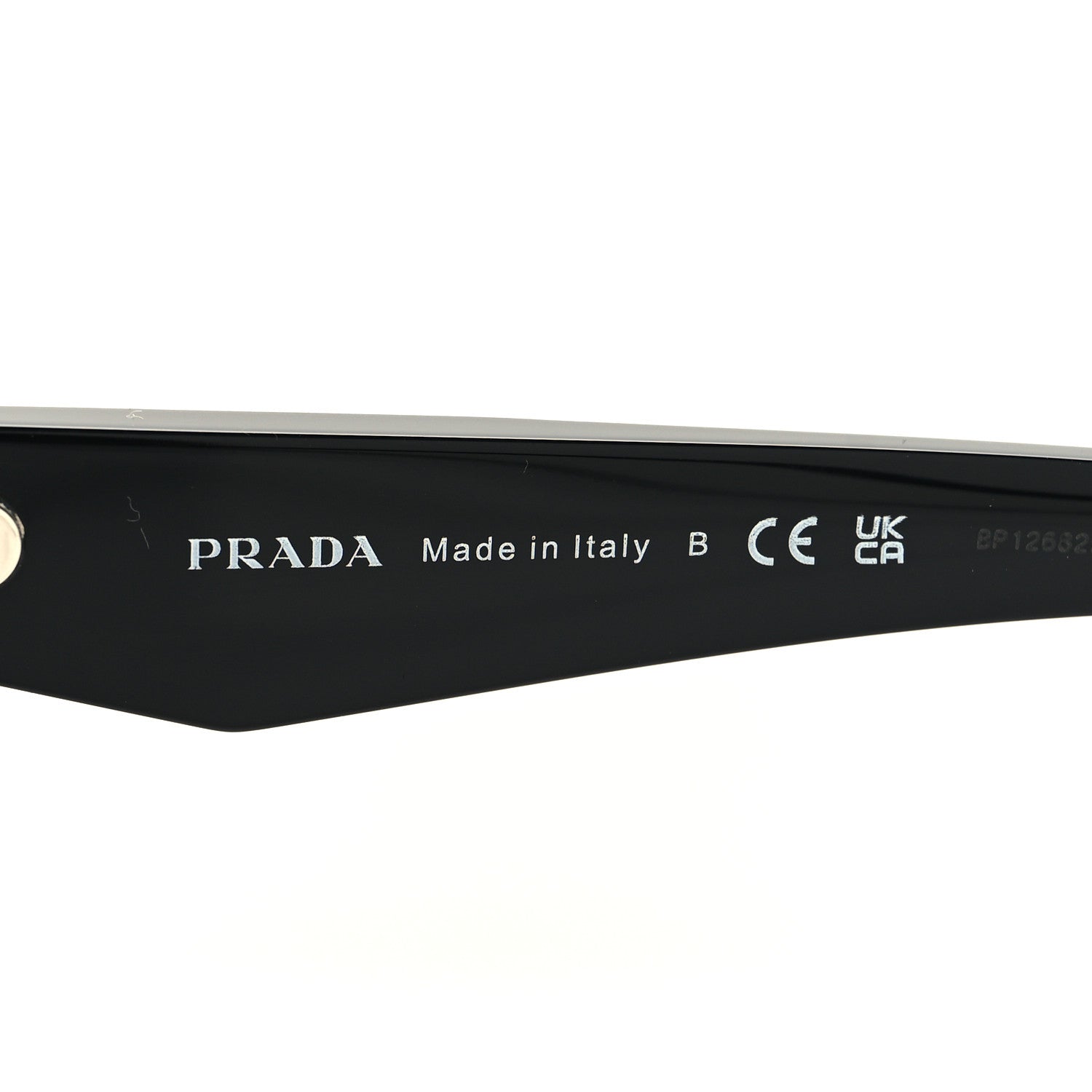 Prada Acetate Oval Sunglasses SPR 26Z Black 5 of 7