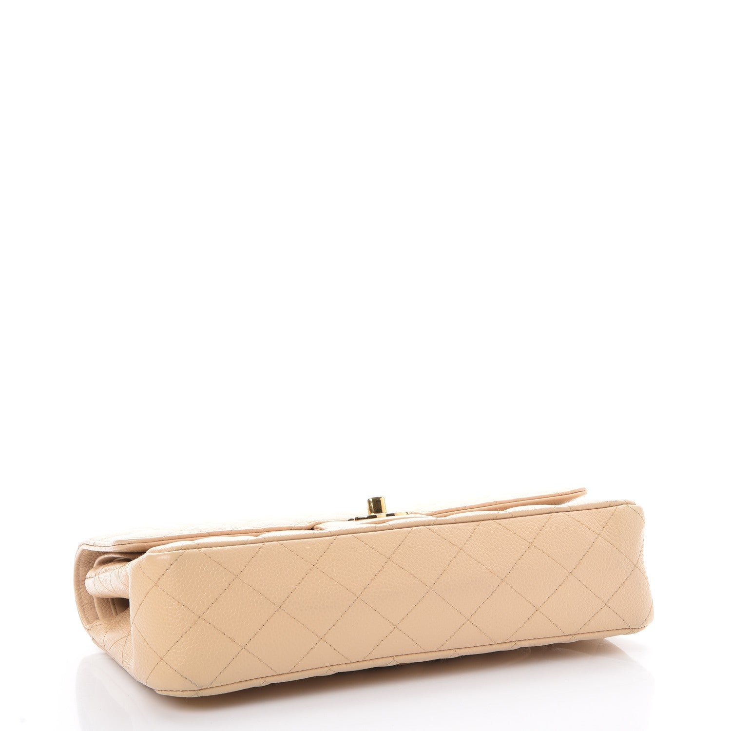 Chanel Caviar Quilted Medium Double Flap Beige Clair 4 of 8