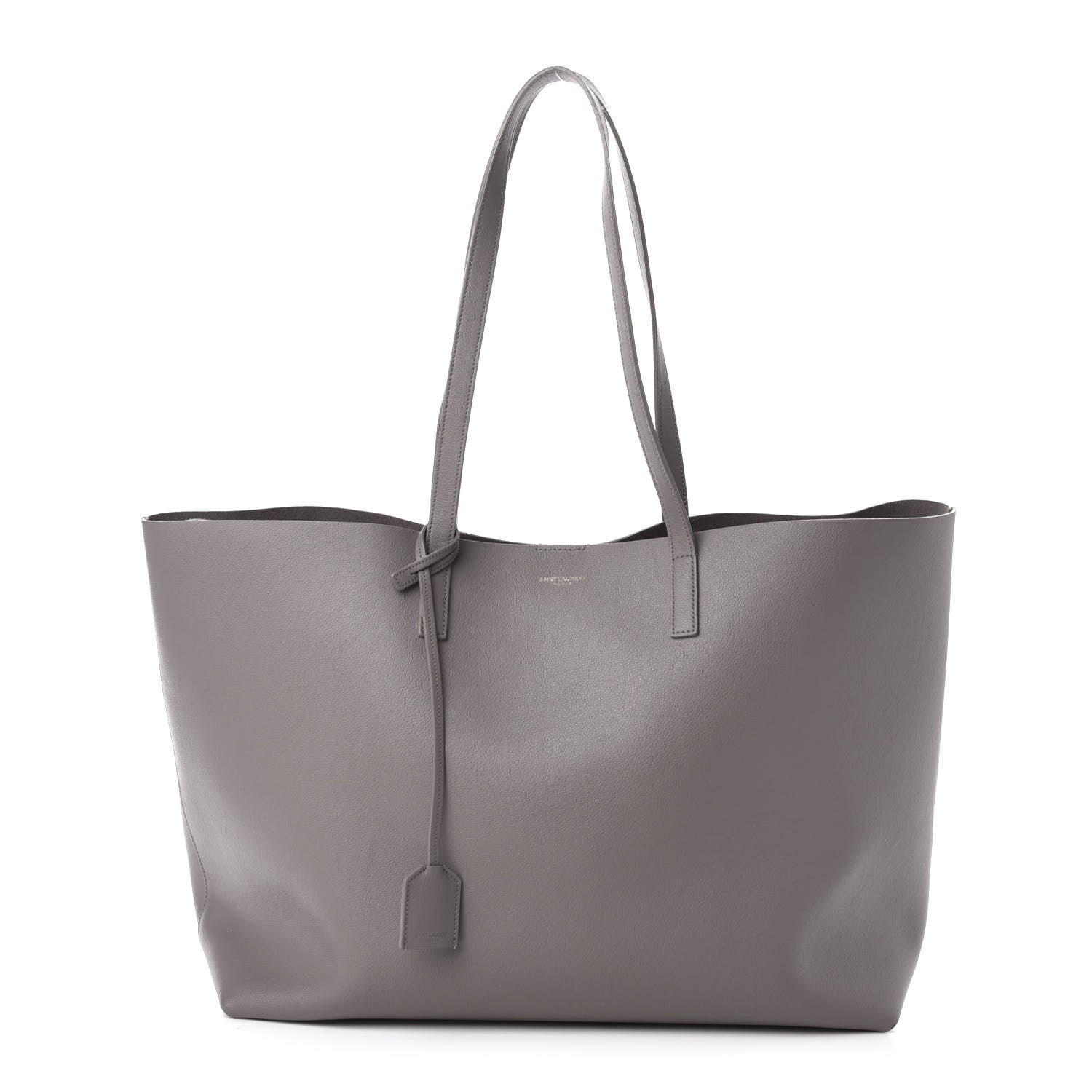 Saint Laurent Calfskin Large Shopping Tote Earth 3 of 15