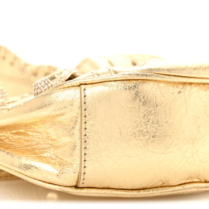 Balenciaga Metallic Agneau Arena Crystal Le Cagole Shoulder Bag XS Light Gold 11 of 21