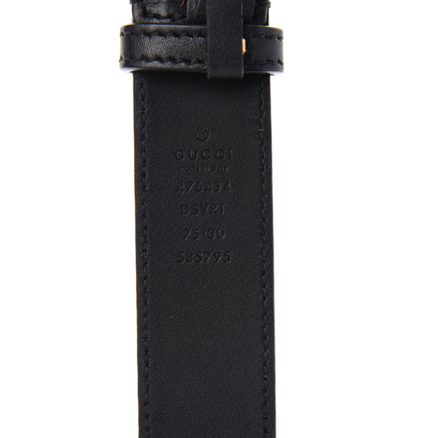 Gucci Calfskin Matelasse GG Marmont Belt Bag 75 30 Black 12 of 13