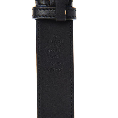Gucci Calfskin Matelasse GG Marmont Belt Bag 75 30 Black 12 of 13