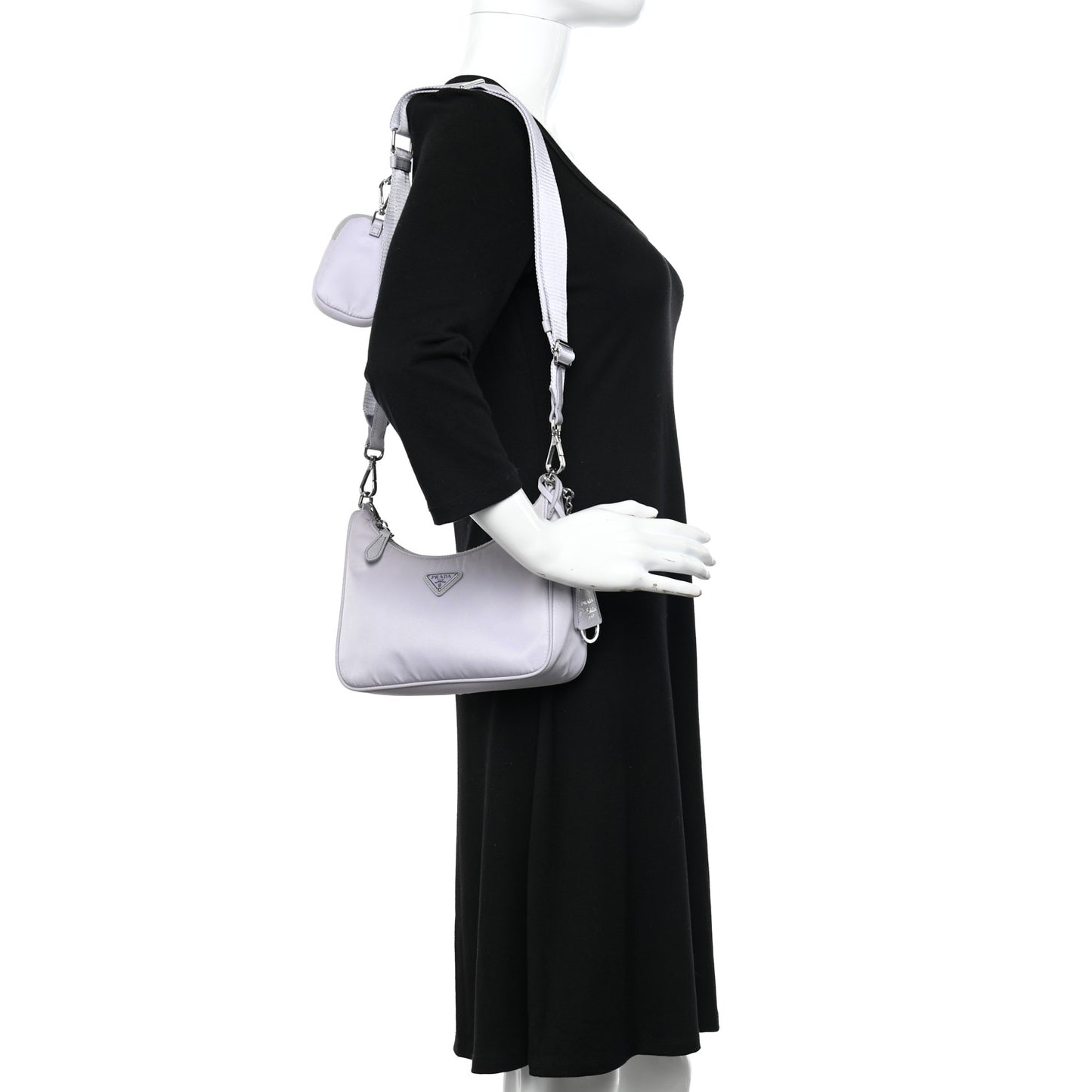 Re-Nylon Saffiano Re-Edition 2005 Shoulder Bag Glicine