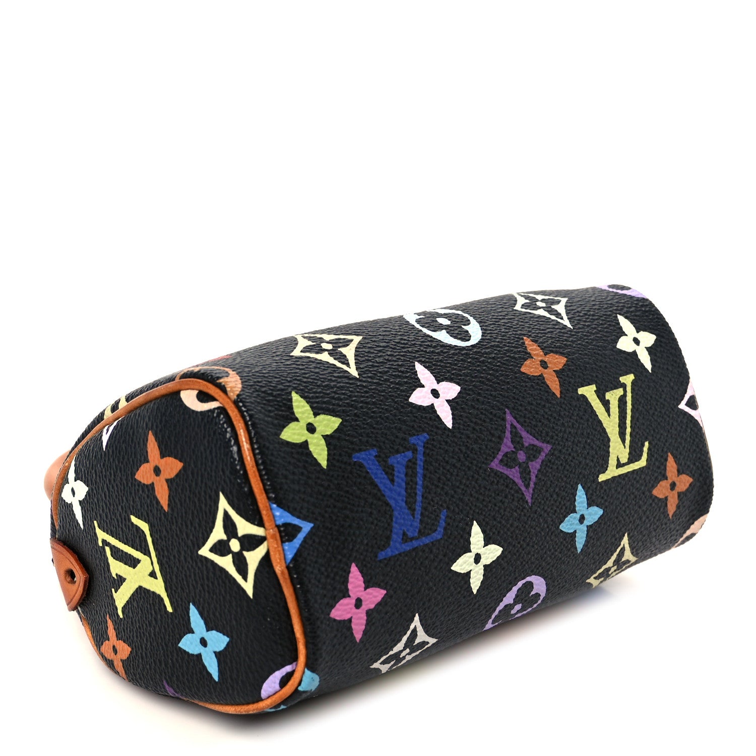 Louis Vuitton Monogram Multicolor Mini Sac HL Speedy Black 4 of 9