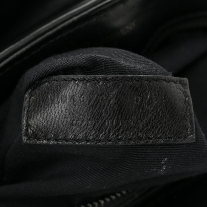 Saint Laurent Calfskin Y Quilted Monogram Monochrome Toy Loulou Crossbody Bag Black 7 of 12