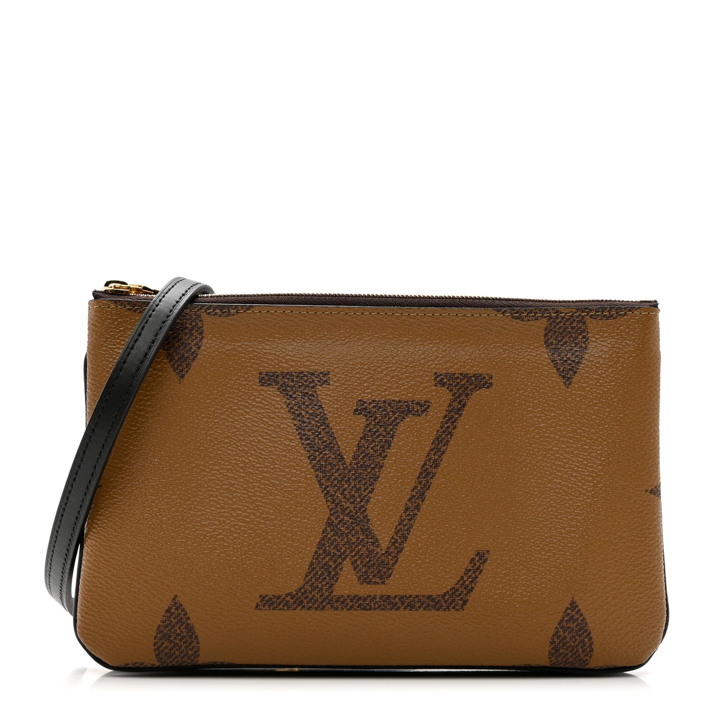 Reverse Monogram Giant Double Zip Pochette