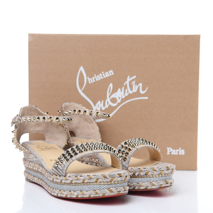 Christian Louboutin Liege Savana Madmonica 60 Platform Sandals 39 Naturalle 8 of 8