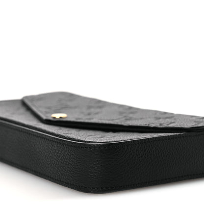 Louis Vuitton Empreinte Pochette Felicie Chain Wallet Black 10 of 11