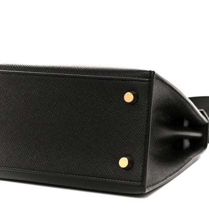 Hermes Epsom Kelly Sellier 25 Black 9 of 10