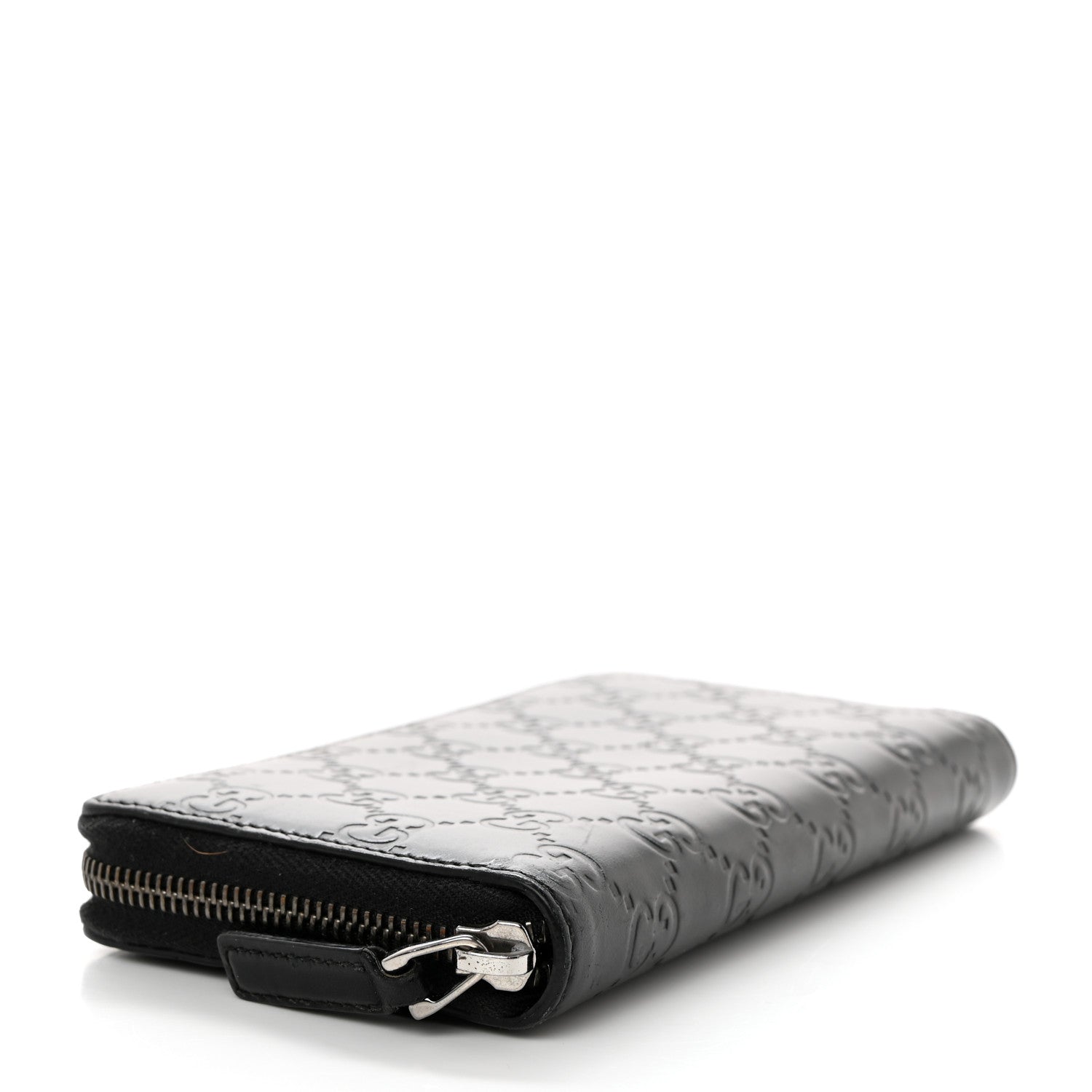 Gucci Guccissima Signature Microguccissima Bree Zip Around Wallet Black 4 of 7
