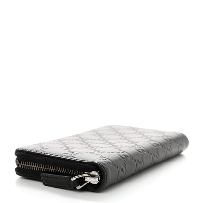 Gucci Guccissima Signature Microguccissima Bree Zip Around Wallet Black 4 of 7