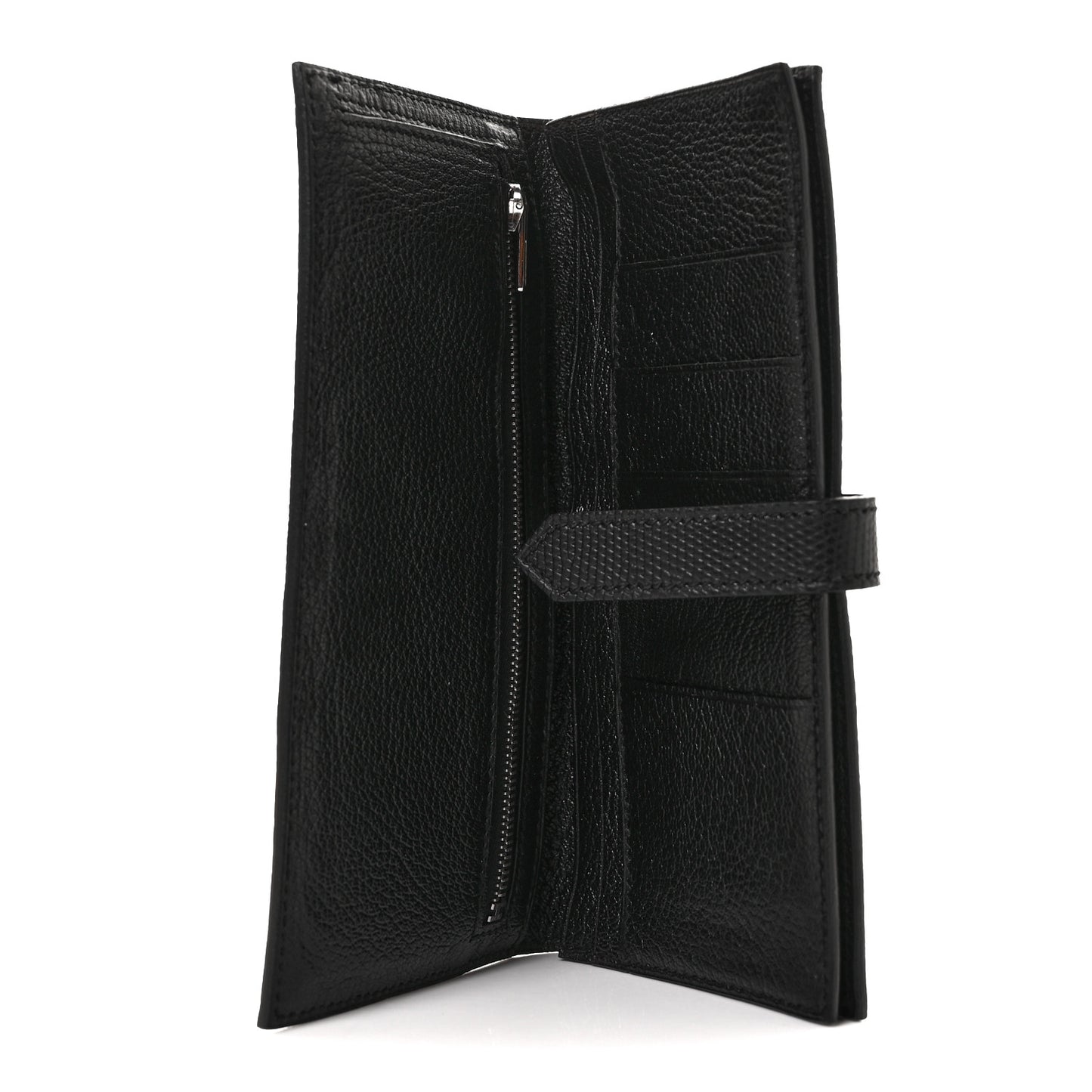 Niloticus Lizard Bearn Wallet Black
