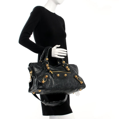 Balenciaga Chevre Giant 21 Gold Hardware Part Time Black 3 of 8