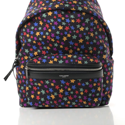 Saint Laurent Canvas Star Print Mini City Backpack Multicolor 8 of 10