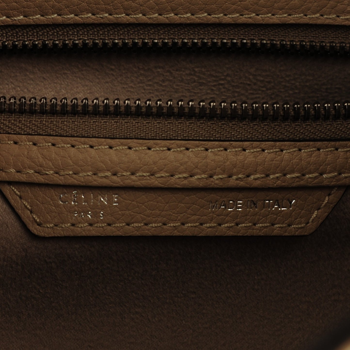 Drummed Calfskin Mini Luggage Dune