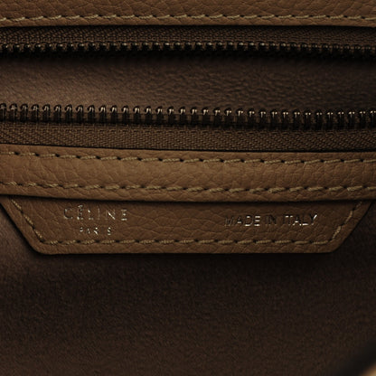 Celine Drummed Calfskin Mini Luggage Dune 7 of 7