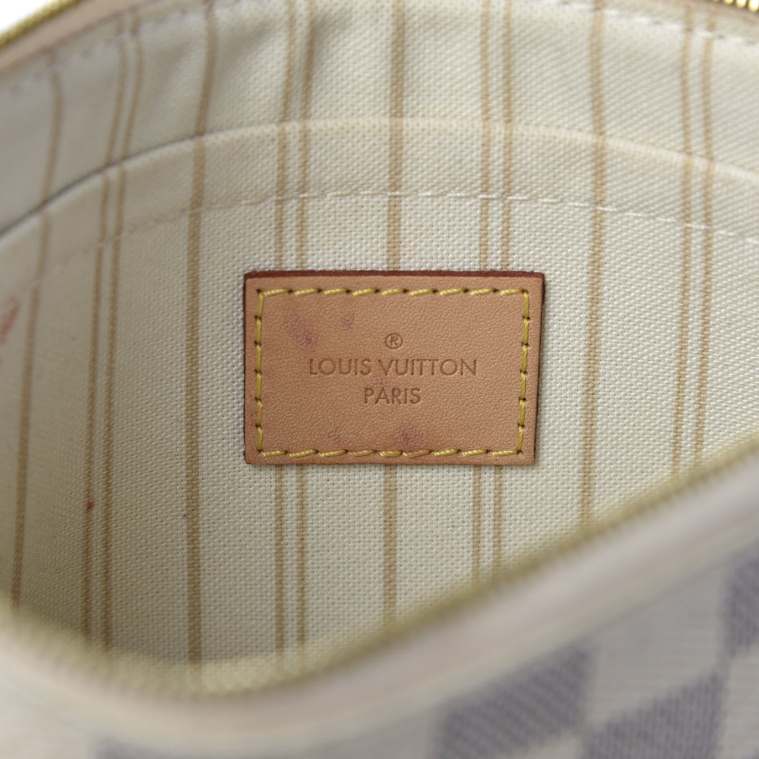 Louis Vuitton Damier Azur Neverfull MM GM Pochette 7 of 8