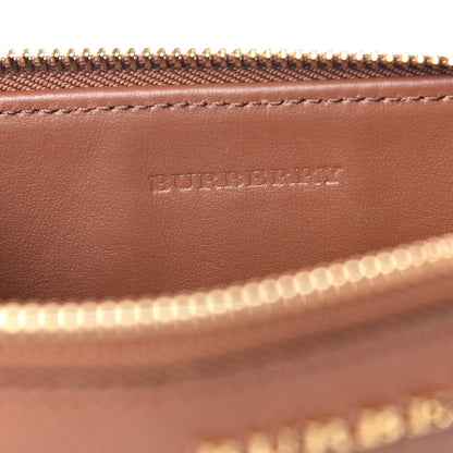 Burberry Haymarket Check Peyton Crossbody Clutch Bag Toffee 6 of 10