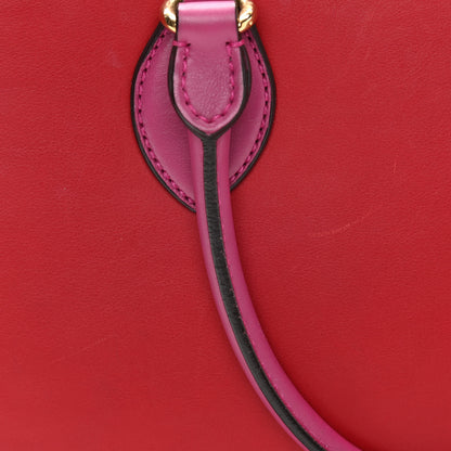 Gucci Calfskin Small Top Handle Bag Hibiscus Red New Rosette 18 of 23