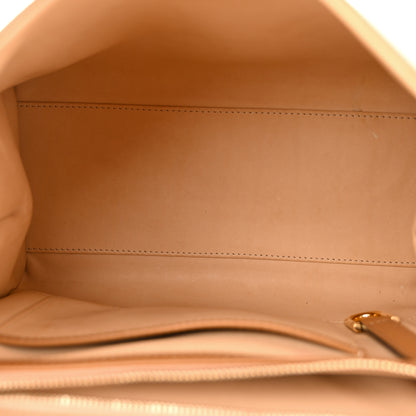 Delvaux Grained Calfskin MM Brillant Satchel Natural 5 of 14