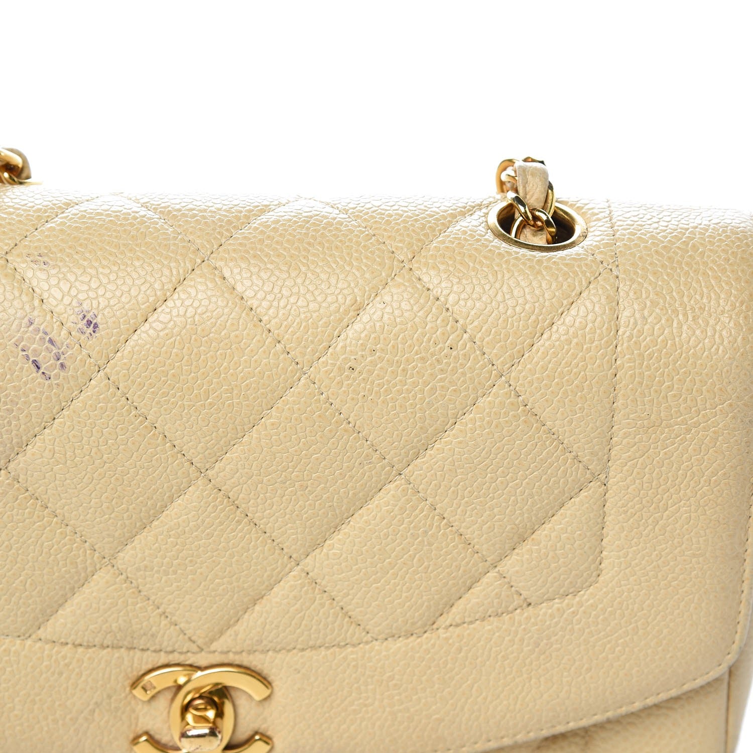 Chanel Caviar Quilted Small Single Flap Beige 13 of 22
