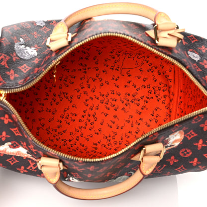 Louis Vuitton Catogram Speedy Bandouliere 30 Marron 8 of 16